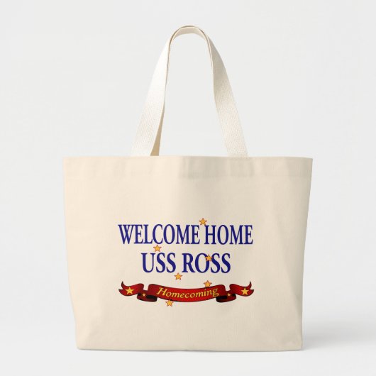 Welkom Home USS Ross Grote Tote Bag (Voorkant)