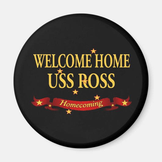 Welkom Home USS Ross Magneet (Voorkant)