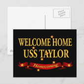 Welkom Home USS Taylor Briefkaart (Voorkant / Achterkant)