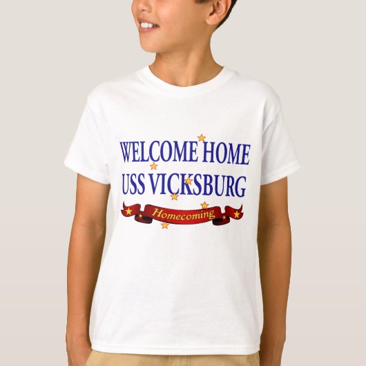 Welkom Home USS Vicksburg T-shirt (Voorkant)