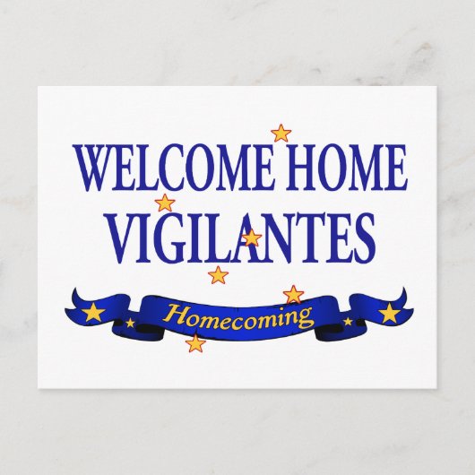 Welkom Home Vigilantes Briefkaart (Voorkant)