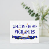 Welkom Home Vigilantes Briefkaart (Staand voorkant)