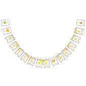 Welkom honing Bumblebee Babee Baby shower Sprinkle Vlaggetjes (Alle)