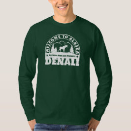 Welkom in Alaska. Denali - White Logo T-shirt