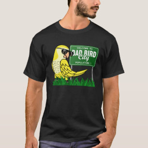Welkom in Bad Bird City I Yellow Lutino Monk Para T-shirt
