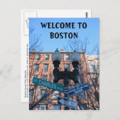 Welkom in Boston Briefkaart (Voorkant / Achterkant)
