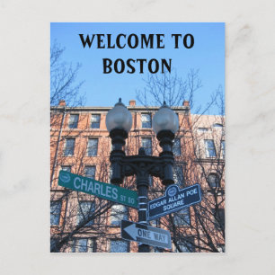 Welkom in Boston Briefkaart
