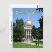 Welkom in Boston Briefkaart (Voorkant / Achterkant)