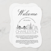Welkom in Charleston | Details gasten Uitnodiging (Voorkant / Achterkant)