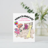 Welkom in de buikholte! briefkaart (Staand voorkant)