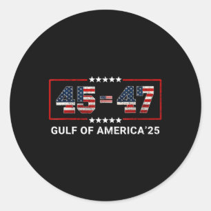 Welkom in de Golf van Amerika - Golf van Mexico 20 Ronde Sticker