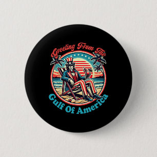 Welkom in de Golf van Mexico 2025 Ronde Button 5,7 Cm