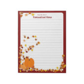 Welkom in de herfst - Lined Notitieblok (Gedraaid)