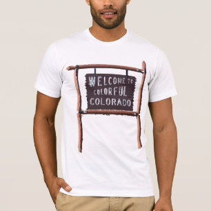 welkom in de kleurrijke colorado t-shirt
