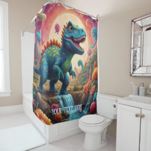 Welkom in de magische wereld van Dino Delights Douchegordijn