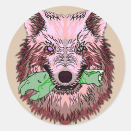 Welkom in de nachtmerrie ronde sticker