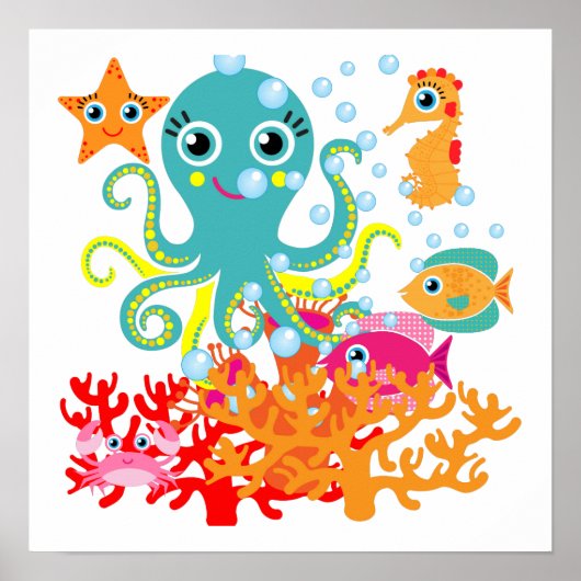 Welkom in de oceaan poster (Voorkant)