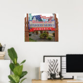 Welkom in de VS Poster (Thuiskantoor)