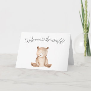 'Welkom in de wereld' baby briefkaart