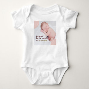 Welkom in de wereld Baby - Custom Romper