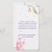 Welkom in de wereld, Baby! Enkele aankondigingskaa Aankondiging (Achterkant)