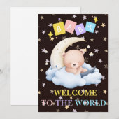 WELKOM IN DE WERELD FEESTDAGENKAART (Voorkant / Achterkant)