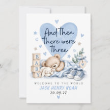Welkom in de wereld | Nieuwe baby jongen kaart