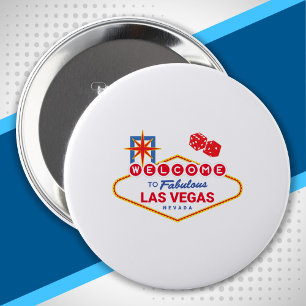 Welkom in Fabulous Las Vegas - Vegas reis Ronde Button 4,0 Cm