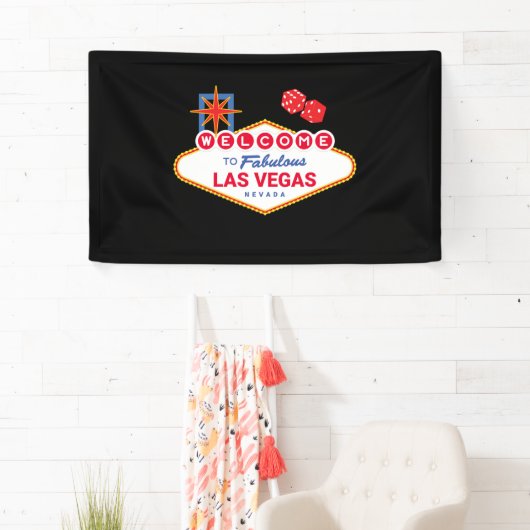 Welkom in Fabulous Las Vegas - Vegas reis Spandoek (Insitu)