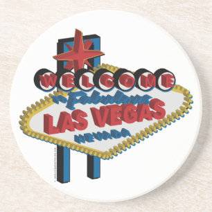 Welkom in Fabulous Las Vegas Zandsteen Onderzetter