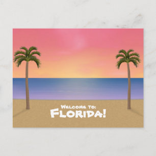 Welkom in Florida: Beach Scene Briefkaart