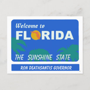 Welkom in Florida Jouw tekst Briefkaart