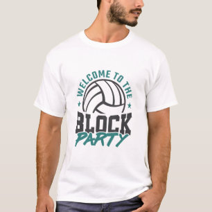 Welkom in het blok van de partij t-shirt