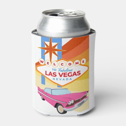 Welkom in het fantastische Las Vegas Blikjeskoeler (Blikje Voorkant)