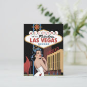 Welkom in het prachtige Las Vegas Nevada Briefkaart (Staand voorkant)