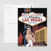 Welkom in het prachtige Las Vegas Nevada Briefkaart (Voorkant / Achterkant)
