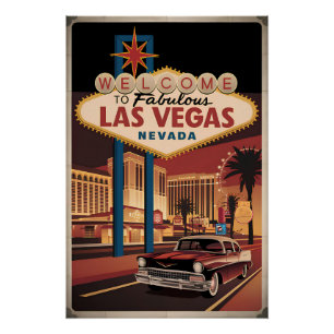 Welkom in het prachtige Las Vegas Nevada Perfect Poster