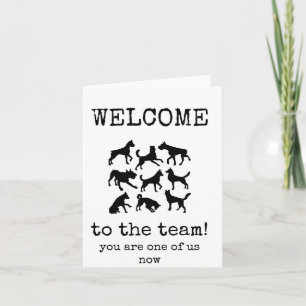Welkom in het team, een van ons nu, Kaart
