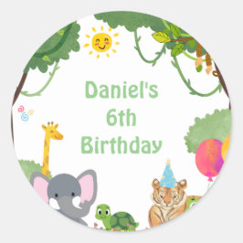 Welkom in het wild! ronde sticker