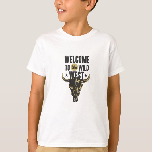 Welkom in het wilde westen t-shirt (Voorkant)