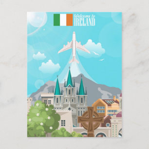 welkom in Ireland europe irish dublin Briefkaart