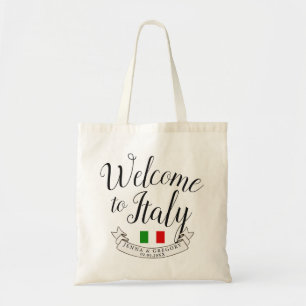 Welkom in Italië Aangepast bestemmingshuwelijk Tote Bag