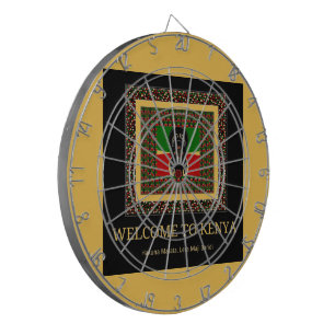 Welkom in Kenia en maak het Keniaanse mooie Tekst Dartbord