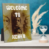 Welkom in Kenia met Obama Collage Fotoplaat (Zijkant)