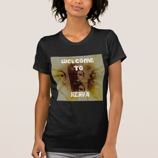 Welkom in Kenia met Obama Collage T-shirt (Voorkant)