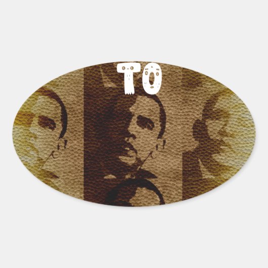 Welkom in Kenia Ovale Sticker (Voorkant)