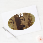 Welkom in Kenia Ovale Sticker (Envelop)