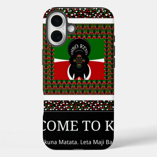 Welkom in Kenya Hakuna Matata Case-Mate iPhone Case (Achterkant)