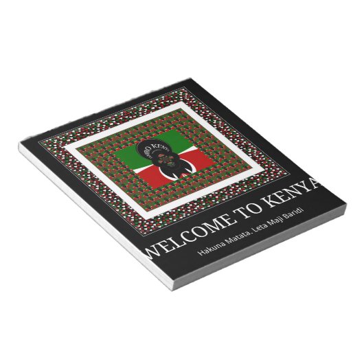 Welkom in Kenya Hakuna Matata Notitieblok (Schuin)
