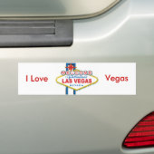 Welkom in Las-Vegas Bumpersticker (Op auto)